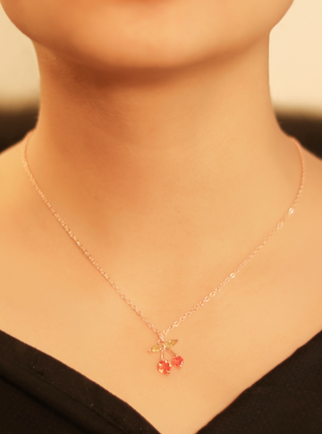 Cherry with Leaves Pendent